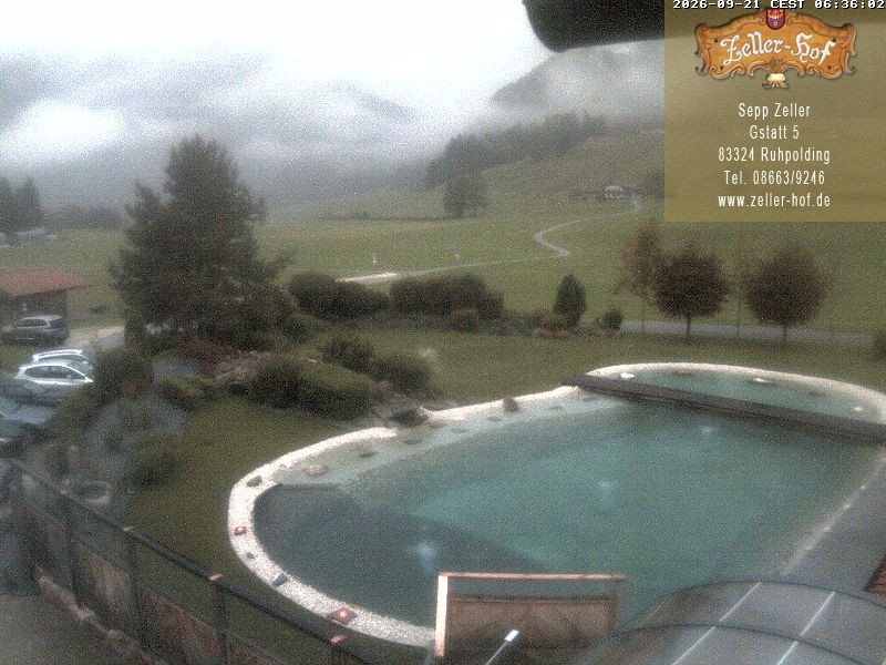 Archiv Foto Webcam Ruhpolding: Blick vom Zeller Hof