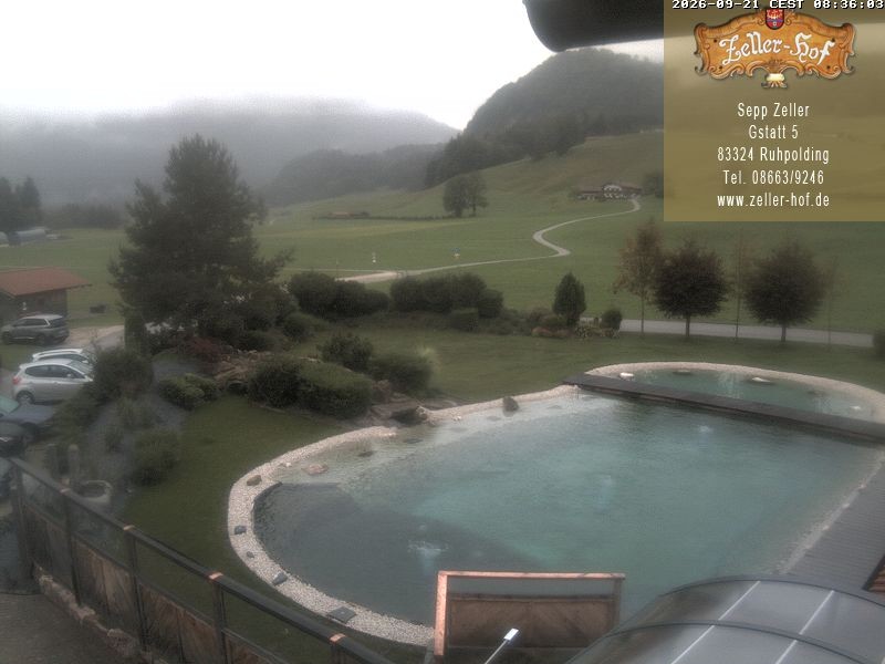 Archiv Foto Webcam Ruhpolding: Blick vom Zeller Hof