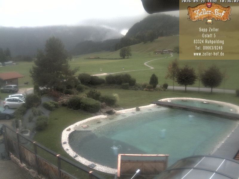 Archiv Foto Webcam Ruhpolding: Blick vom Zeller Hof