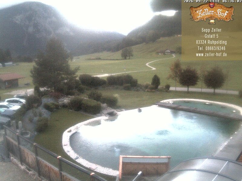 Archiv Foto Webcam Ruhpolding: Blick vom Zeller Hof