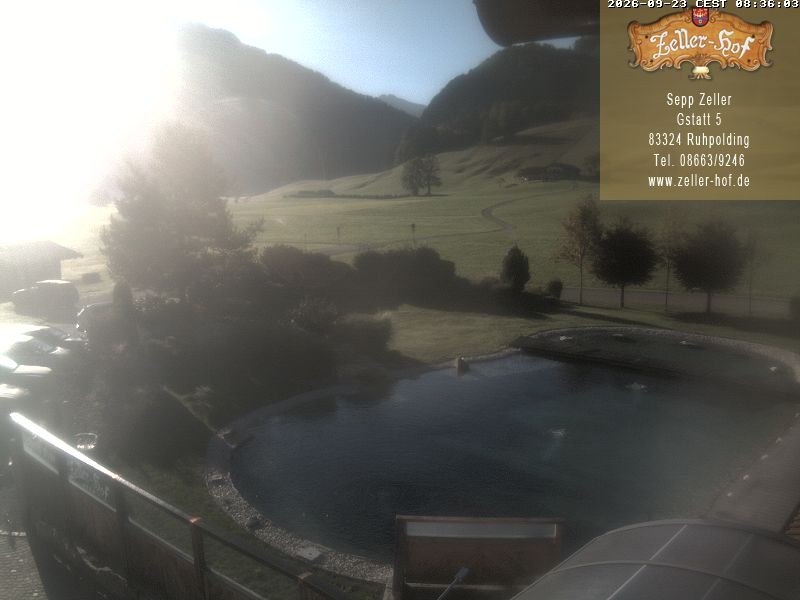 Archiv Foto Webcam Ruhpolding: Blick vom Zeller Hof