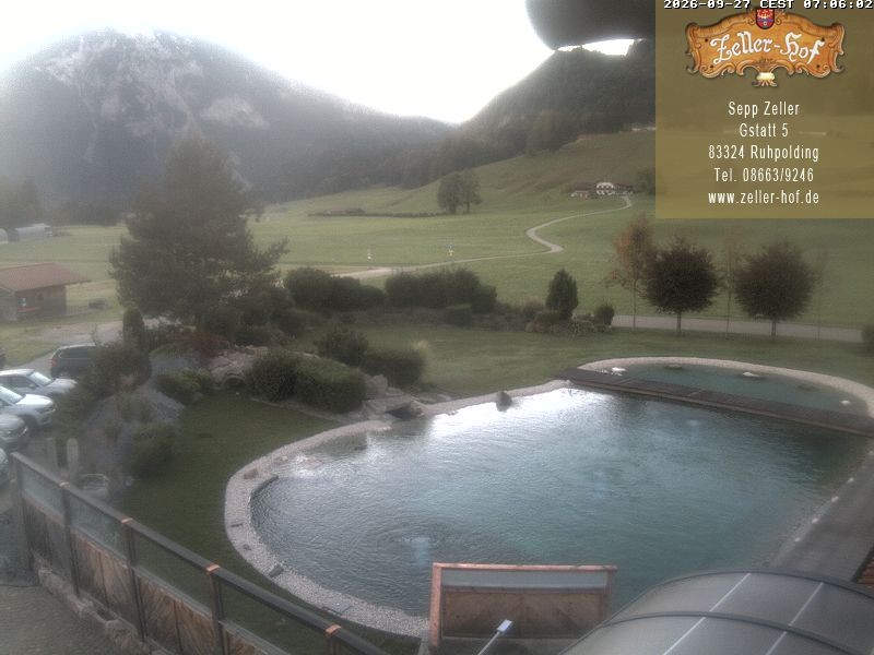 Archiv Foto Webcam Ruhpolding: Blick vom Zeller Hof