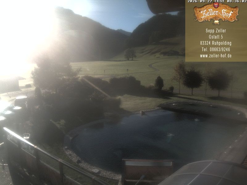Archiv Foto Webcam Ruhpolding: Blick vom Zeller Hof