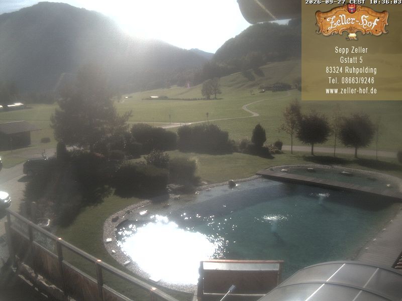 Archiv Foto Webcam Ruhpolding: Blick vom Zeller Hof