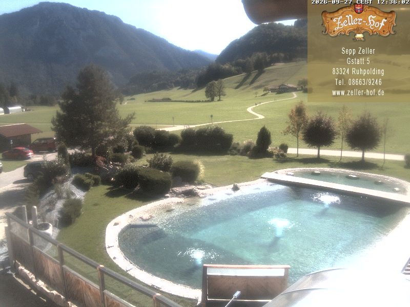 Archiv Foto Webcam Ruhpolding: Blick vom Zeller Hof