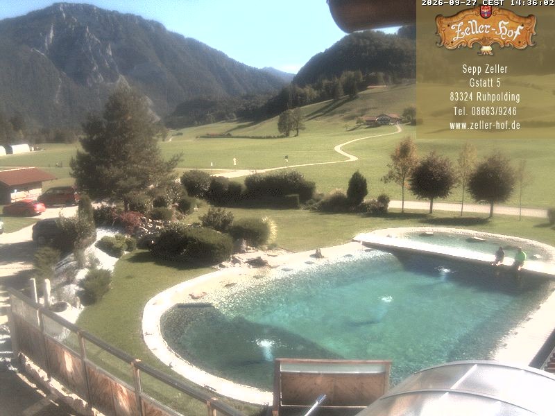 Archiv Foto Webcam Ruhpolding: Blick vom Zeller Hof