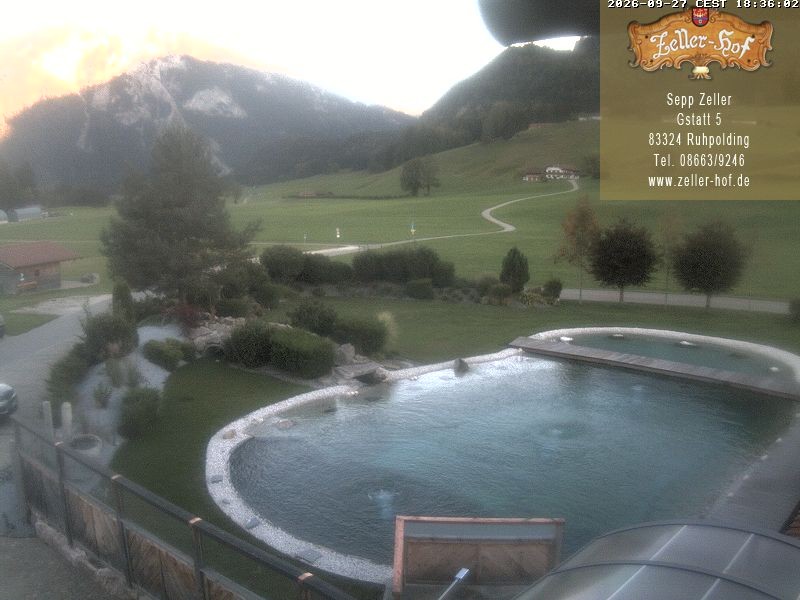 Archiv Foto Webcam Ruhpolding: Blick vom Zeller Hof