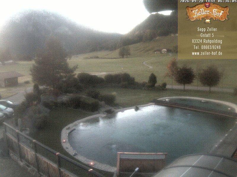 Archiv Foto Webcam Ruhpolding: Blick vom Zeller Hof