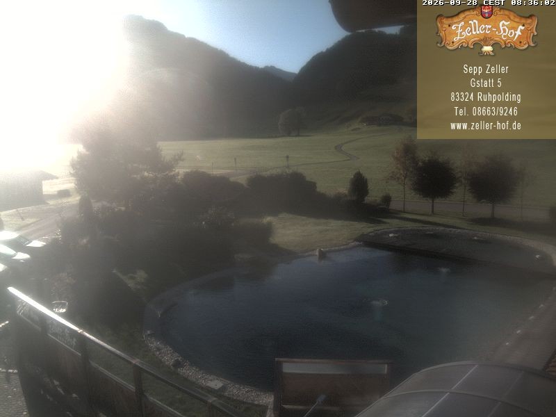 Archiv Foto Webcam Ruhpolding: Blick vom Zeller Hof