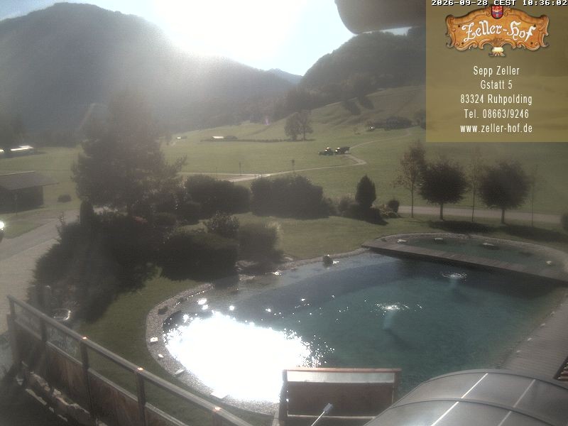 Archiv Foto Webcam Ruhpolding: Blick vom Zeller Hof