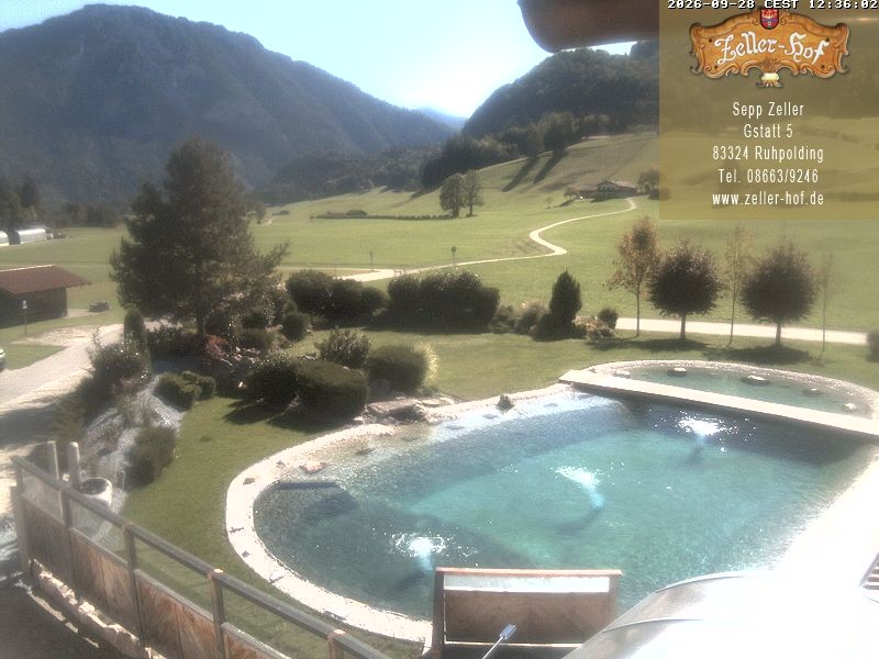 Archiv Foto Webcam Ruhpolding: Blick vom Zeller Hof