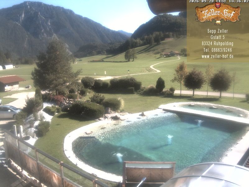 Archiv Foto Webcam Ruhpolding: Blick vom Zeller Hof