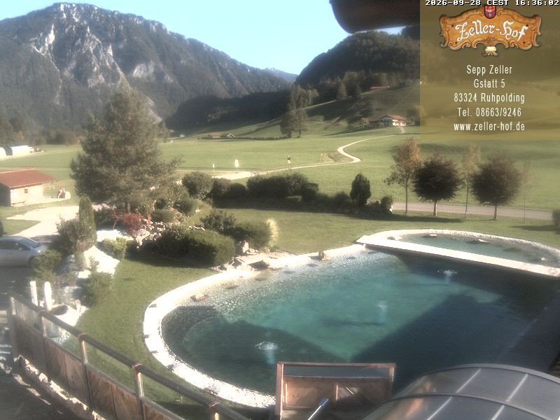 Archiv Foto Webcam Ruhpolding: Blick vom Zeller Hof
