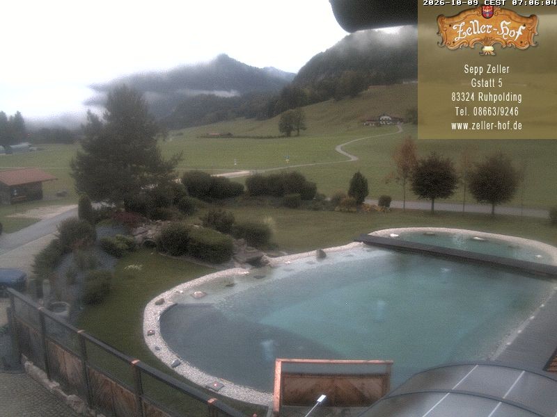 Archiv Foto Webcam Ruhpolding: Blick vom Zeller Hof
