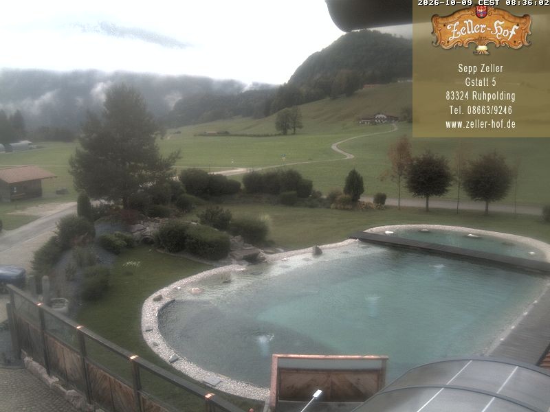 Archiv Foto Webcam Ruhpolding: Blick vom Zeller Hof