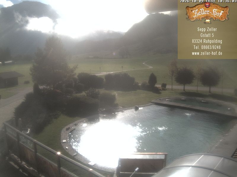 Archiv Foto Webcam Ruhpolding: Blick vom Zeller Hof
