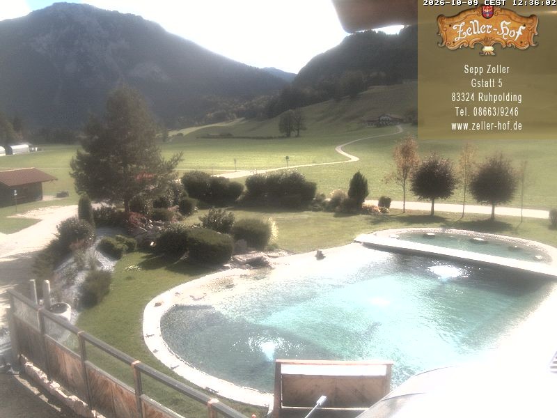 Archiv Foto Webcam Ruhpolding: Blick vom Zeller Hof