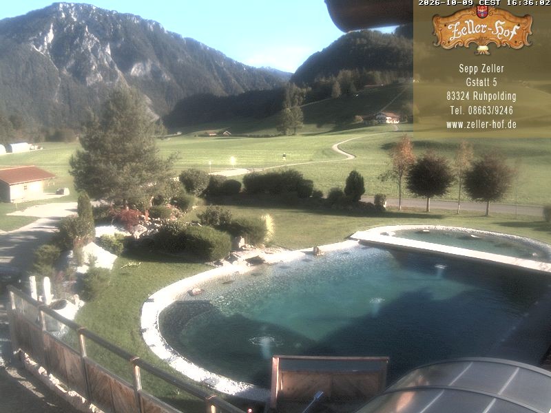 Archiv Foto Webcam Ruhpolding: Blick vom Zeller Hof