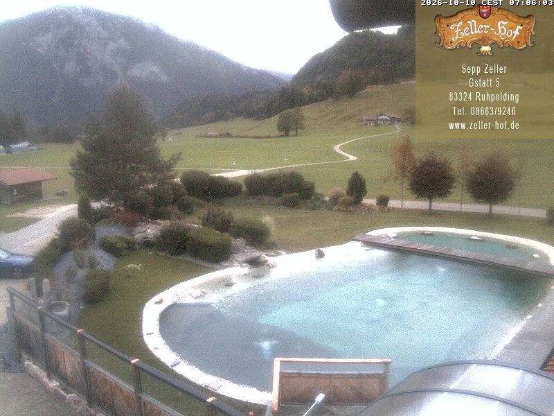 Archiv Foto Webcam Ruhpolding: Blick vom Zeller Hof
