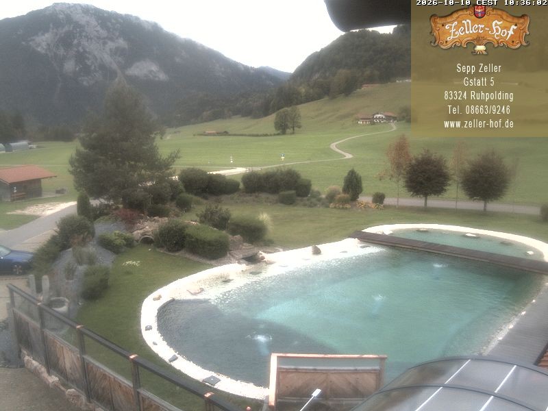 Archiv Foto Webcam Ruhpolding: Blick vom Zeller Hof