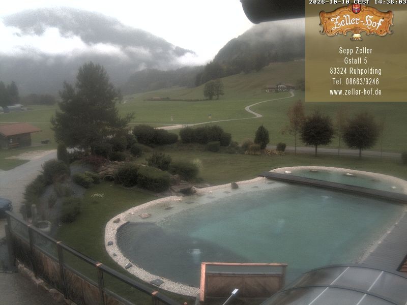 Archiv Foto Webcam Ruhpolding: Blick vom Zeller Hof