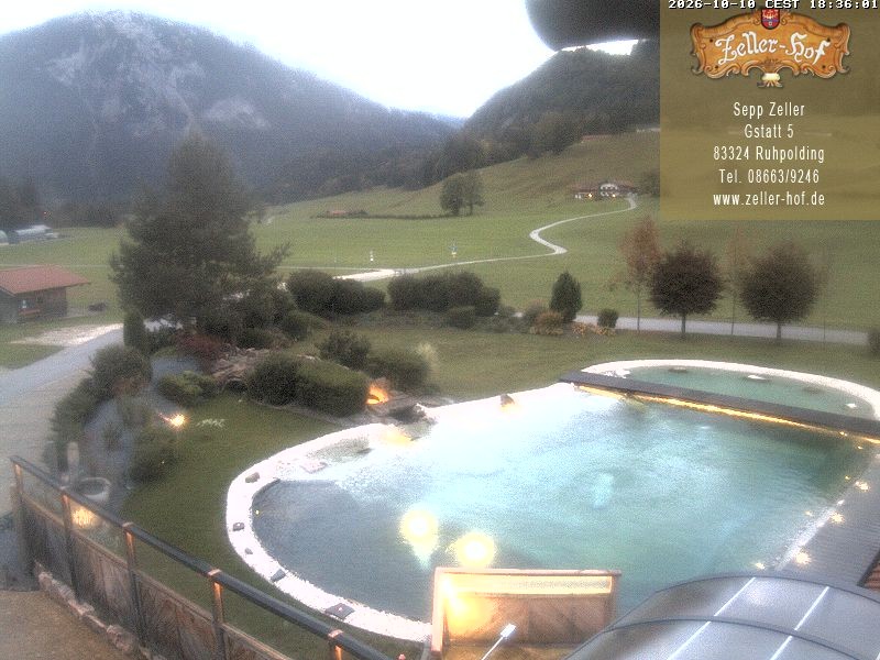 Archiv Foto Webcam Ruhpolding: Blick vom Zeller Hof