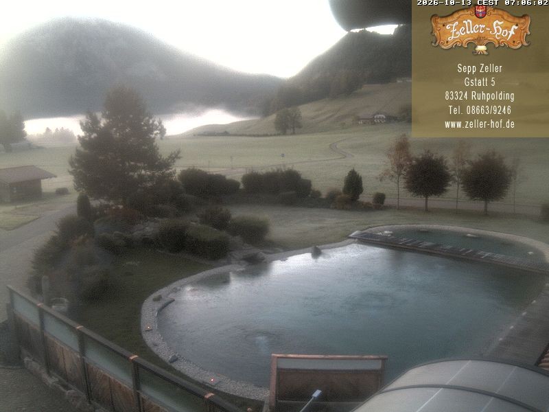 Archiv Foto Webcam Ruhpolding: Blick vom Zeller Hof