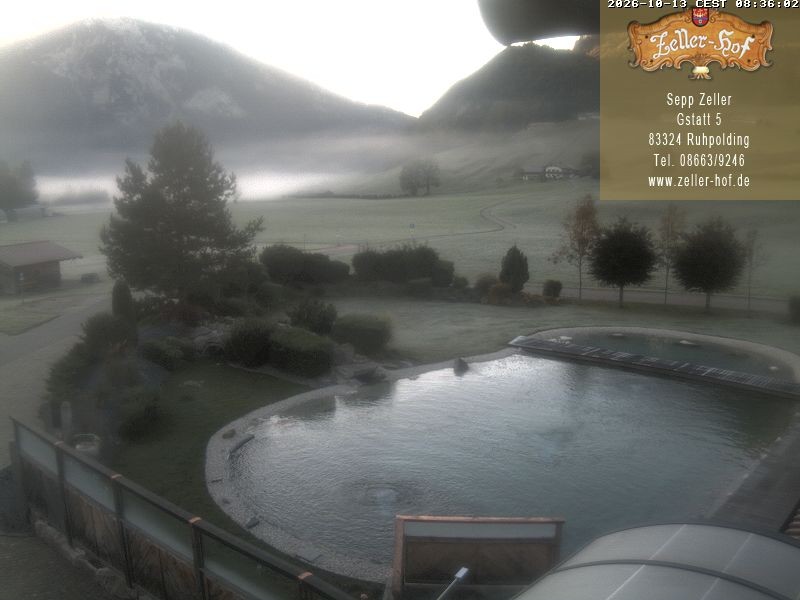 Archiv Foto Webcam Ruhpolding: Blick vom Zeller Hof