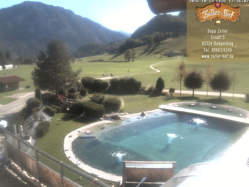 Archiv Foto Webcam Ruhpolding: Blick vom Zeller Hof