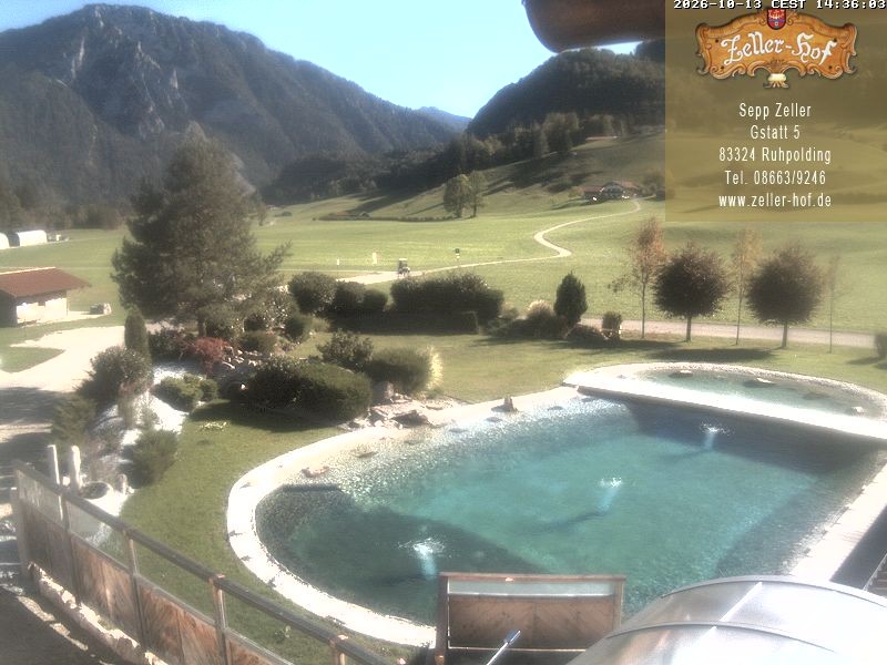 Archiv Foto Webcam Ruhpolding: Blick vom Zeller Hof