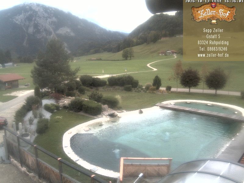 Archiv Foto Webcam Ruhpolding: Blick vom Zeller Hof