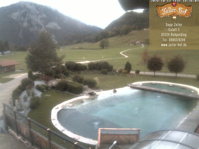 Archiv Foto Webcam Ruhpolding: Blick vom Zeller Hof