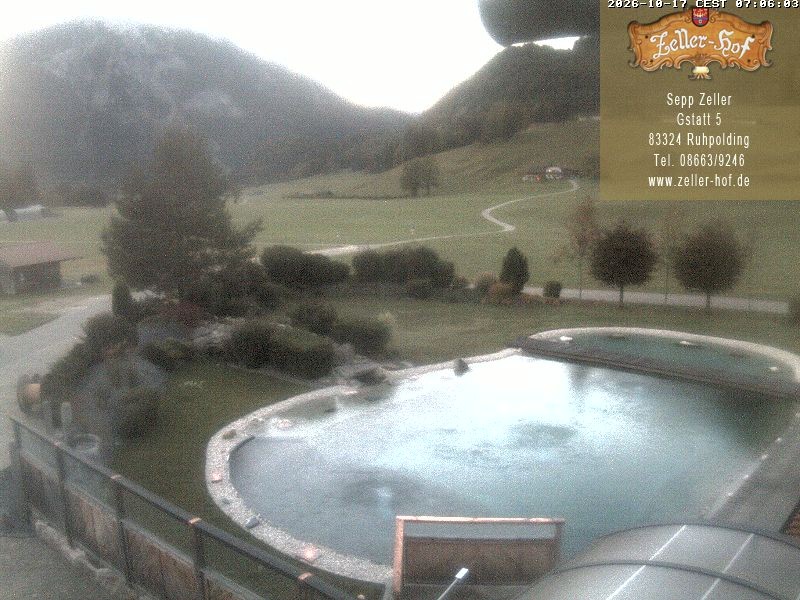Archiv Foto Webcam Ruhpolding: Blick vom Zeller Hof