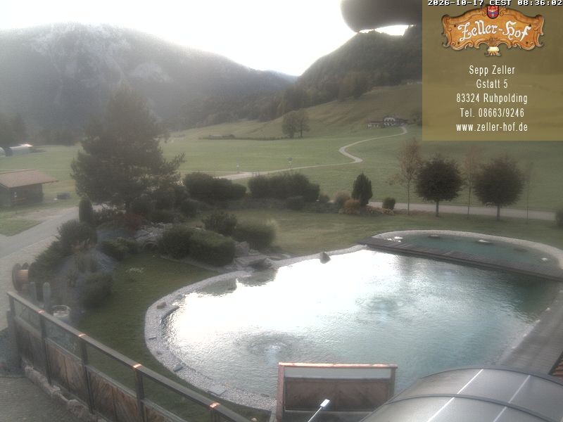 Archiv Foto Webcam Ruhpolding: Blick vom Zeller Hof