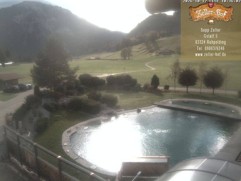 Archiv Foto Webcam Ruhpolding: Blick vom Zeller Hof