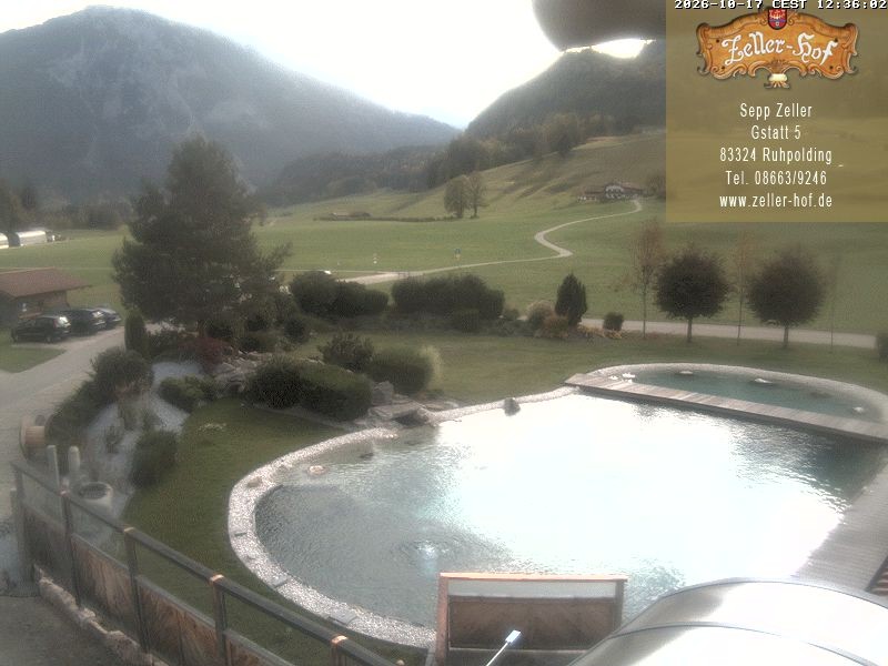 Archiv Foto Webcam Ruhpolding: Blick vom Zeller Hof
