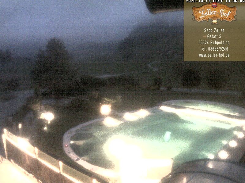 Archiv Foto Webcam Ruhpolding: Blick vom Zeller Hof