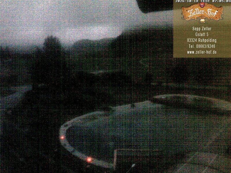 Archiv Foto Webcam Ruhpolding: Blick vom Zeller Hof