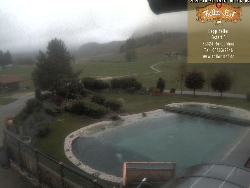 Archiv Foto Webcam Ruhpolding: Blick vom Zeller Hof