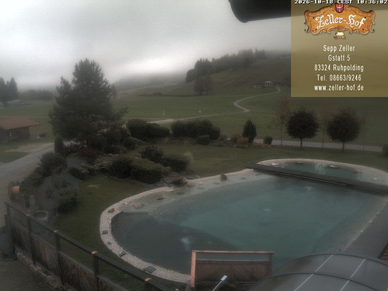 Archiv Foto Webcam Ruhpolding: Blick vom Zeller Hof