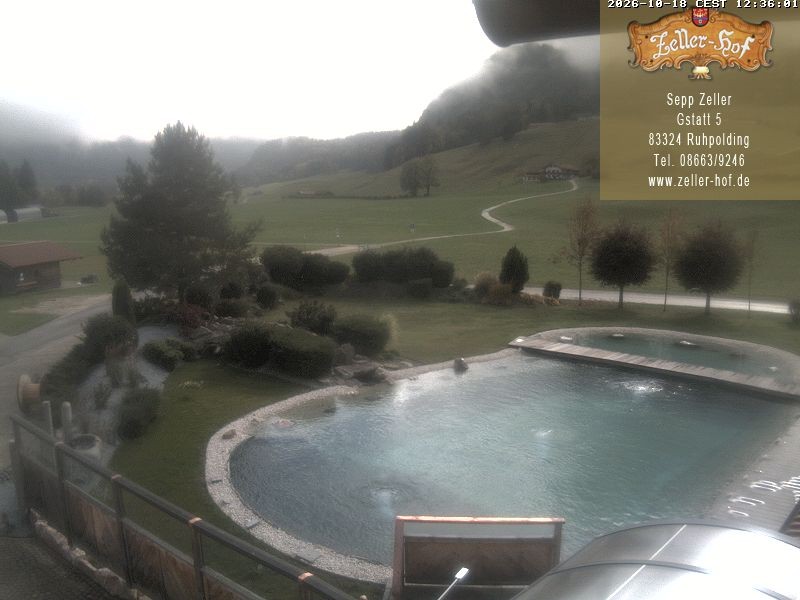 Archiv Foto Webcam Ruhpolding: Blick vom Zeller Hof