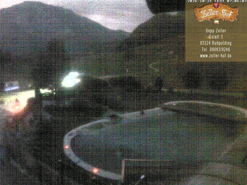 Archiv Foto Webcam Ruhpolding: Blick vom Zeller Hof