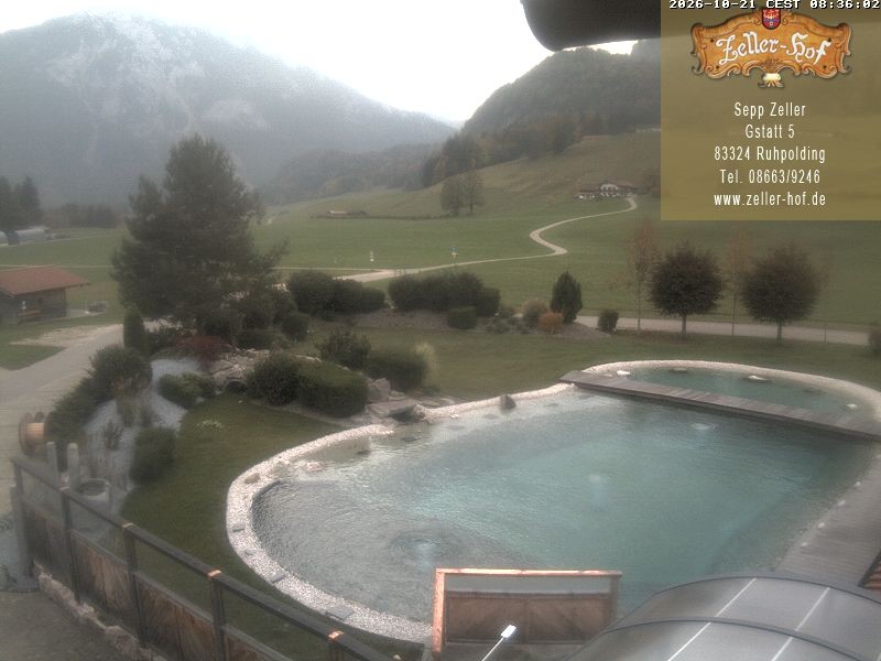 Archiv Foto Webcam Ruhpolding: Blick vom Zeller Hof