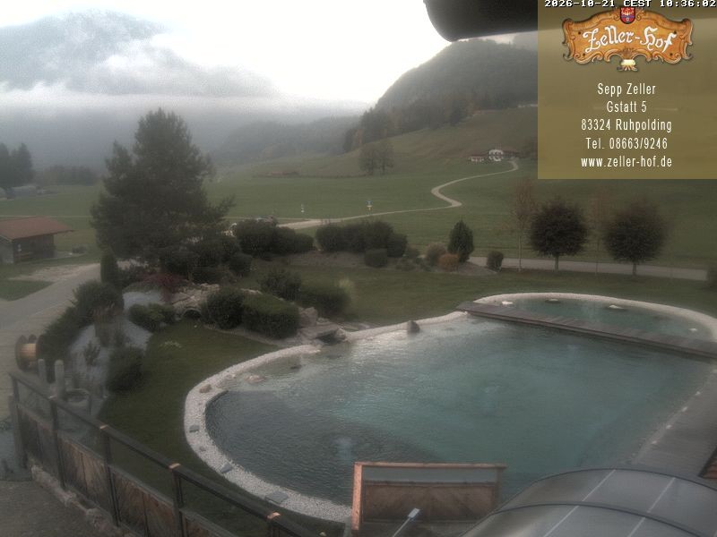 Archiv Foto Webcam Ruhpolding: Blick vom Zeller Hof