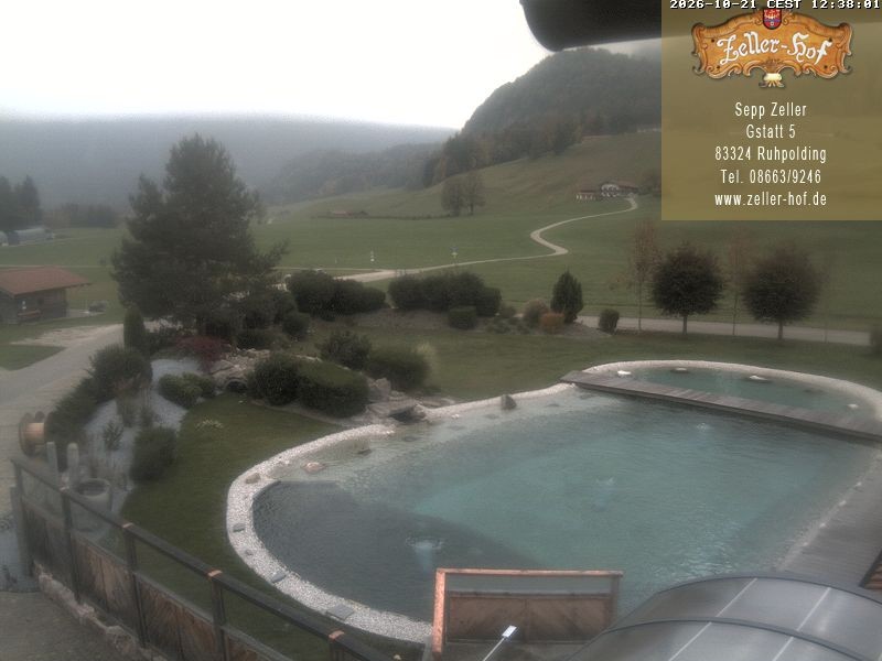 Archiv Foto Webcam Ruhpolding: Blick vom Zeller Hof