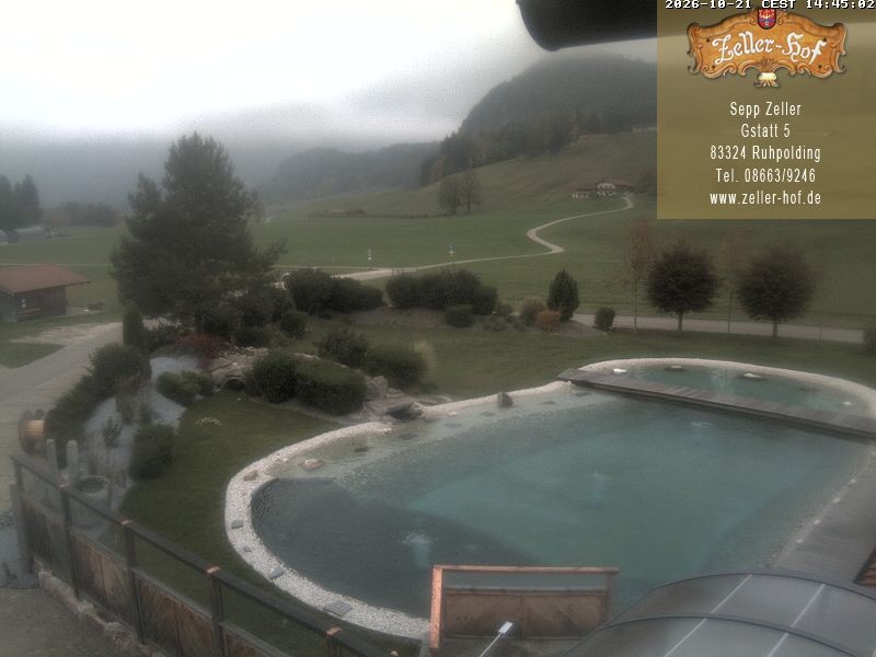 Archiv Foto Webcam Ruhpolding: Blick vom Zeller Hof
