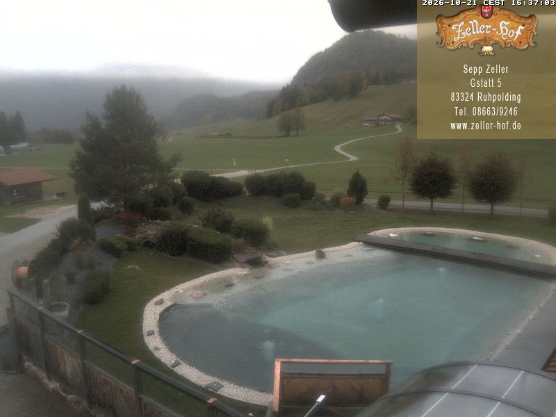 Archiv Foto Webcam Ruhpolding: Blick vom Zeller Hof