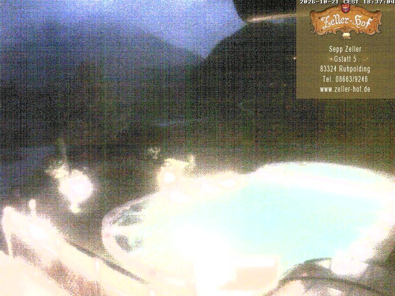 Archiv Foto Webcam Ruhpolding: Blick vom Zeller Hof