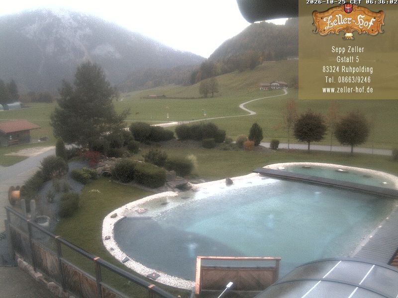 Archiv Foto Webcam Ruhpolding: Blick vom Zeller Hof