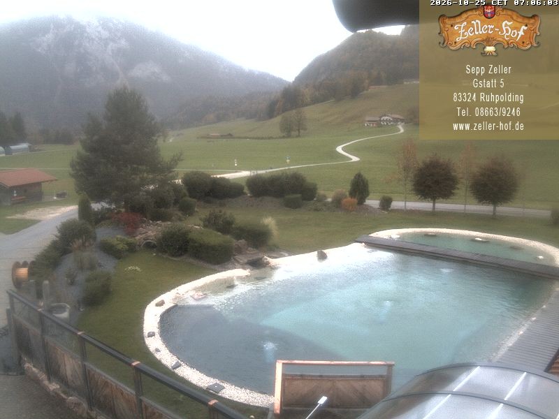 Archiv Foto Webcam Ruhpolding: Blick vom Zeller Hof